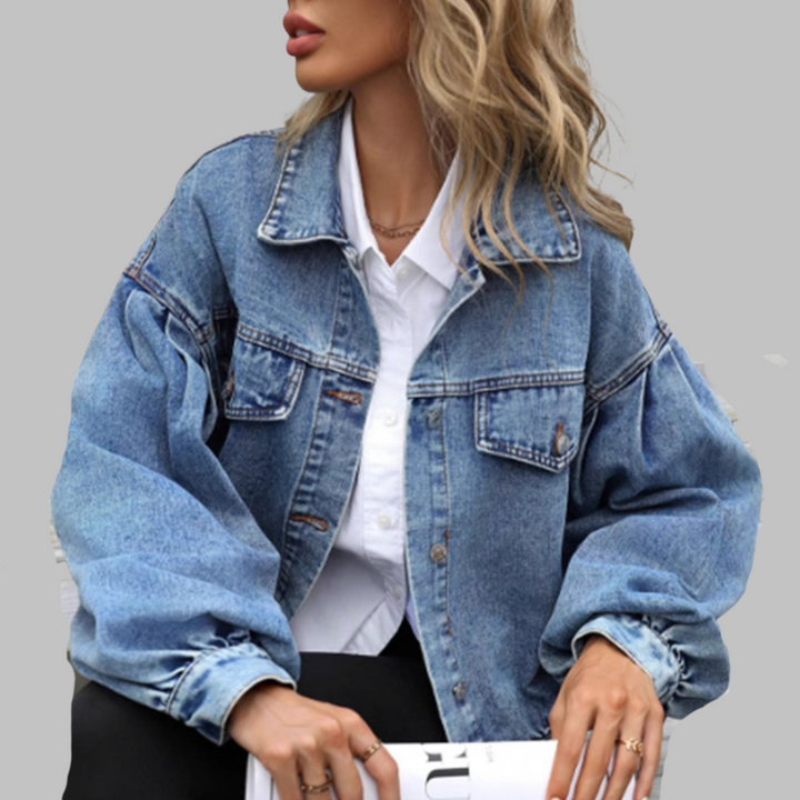 HEILA™ - Casual Long Sleeve Button Down Jacket