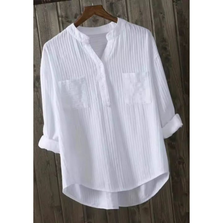 LUCILLE™ - Casual Long Sleeve Everyday Collared Top