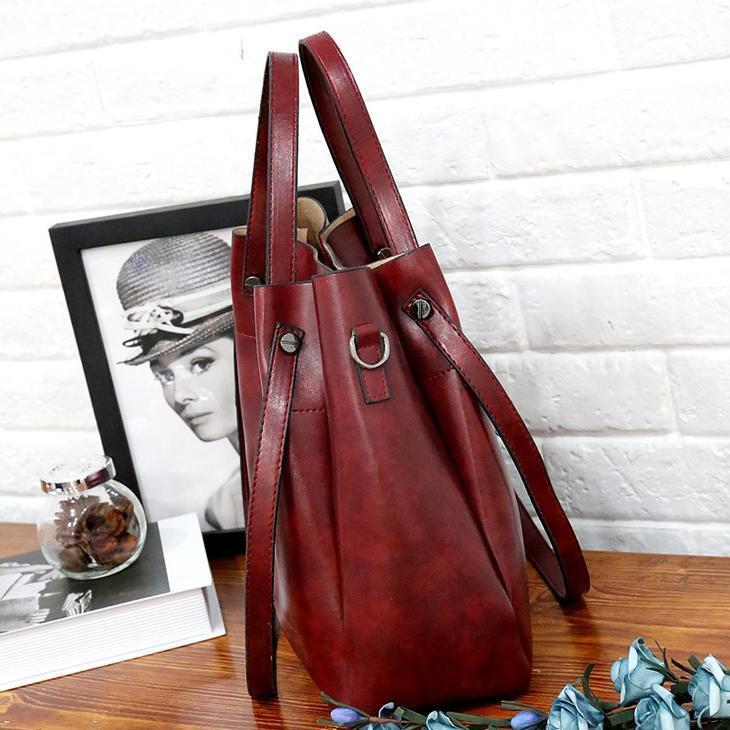 Riley - Vintage Soft 4-Piece Leather Bag Set
