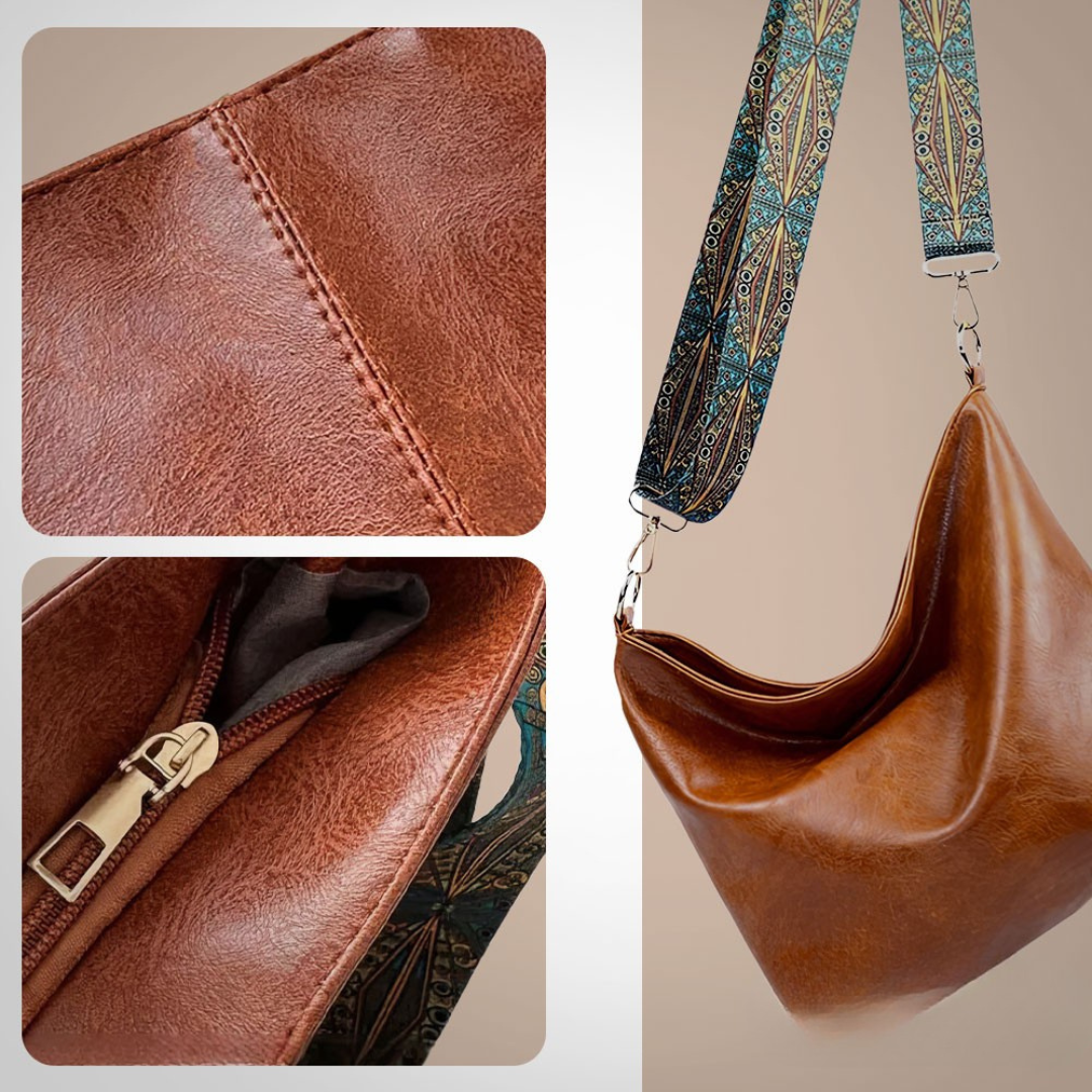 Linda - Vintage Charm Leather Shoulder Bag