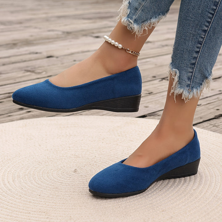ELISA | COMFORTABLE BALLERINA FLATS WITH WEDGE HEELS