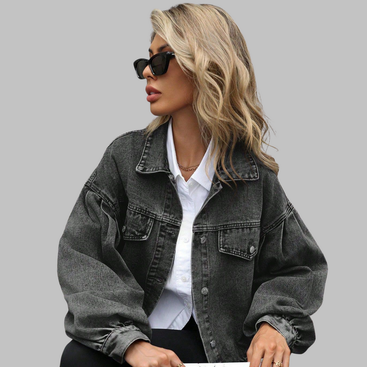 HEILA™ - Casual Long Sleeve Button Down Jacket