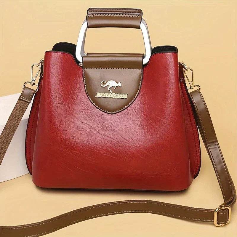 Isabella - Chic Leather Bucket Bag
