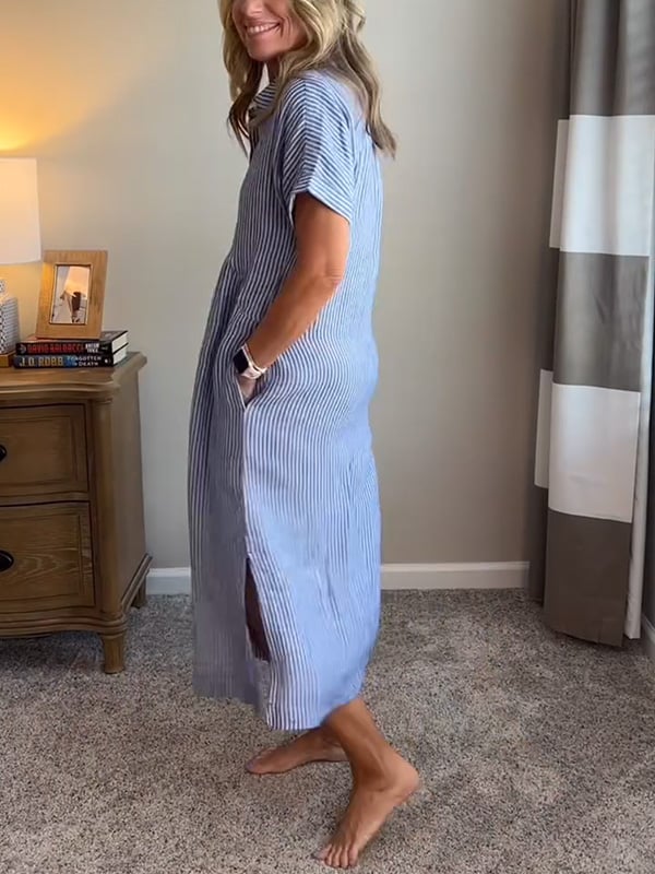 Mia | Elegant Striped Dress