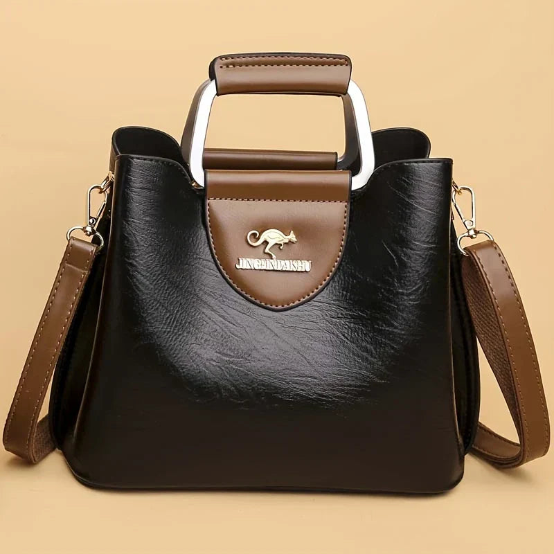 Isabella - Chic Leather Bucket Bag