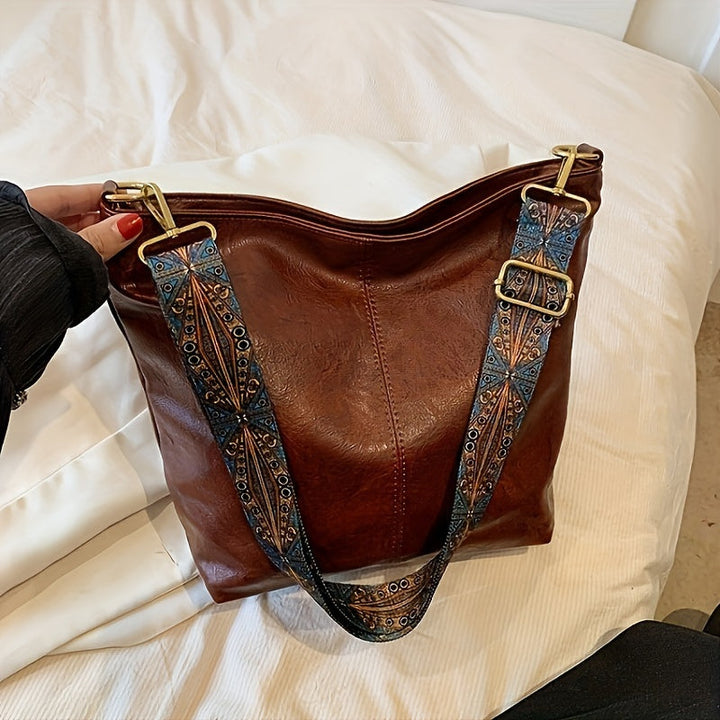 OLIVIA | Classic Leather Tote