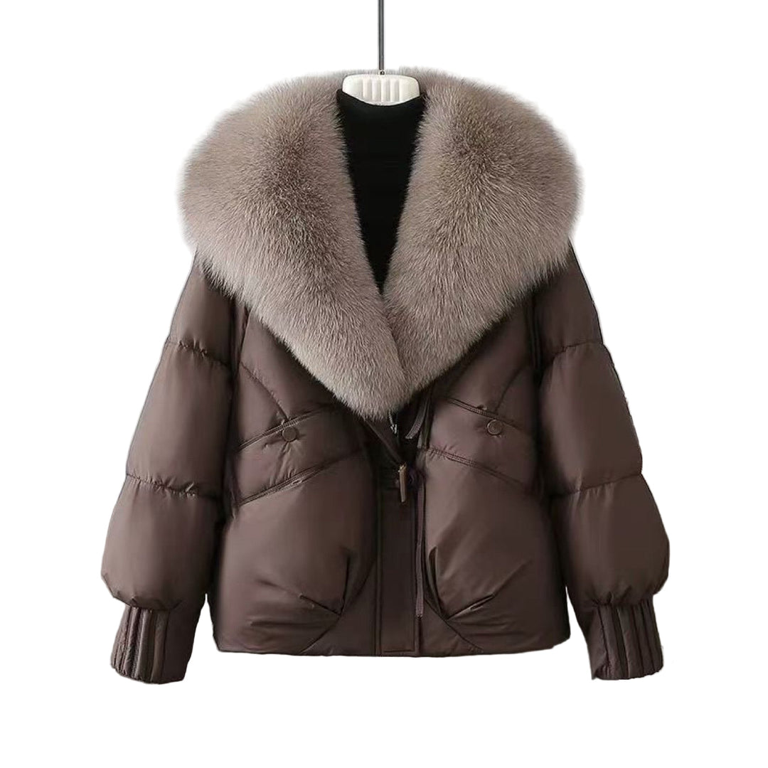 ELIZA™ - Winter Short Fur Collar  Jacket