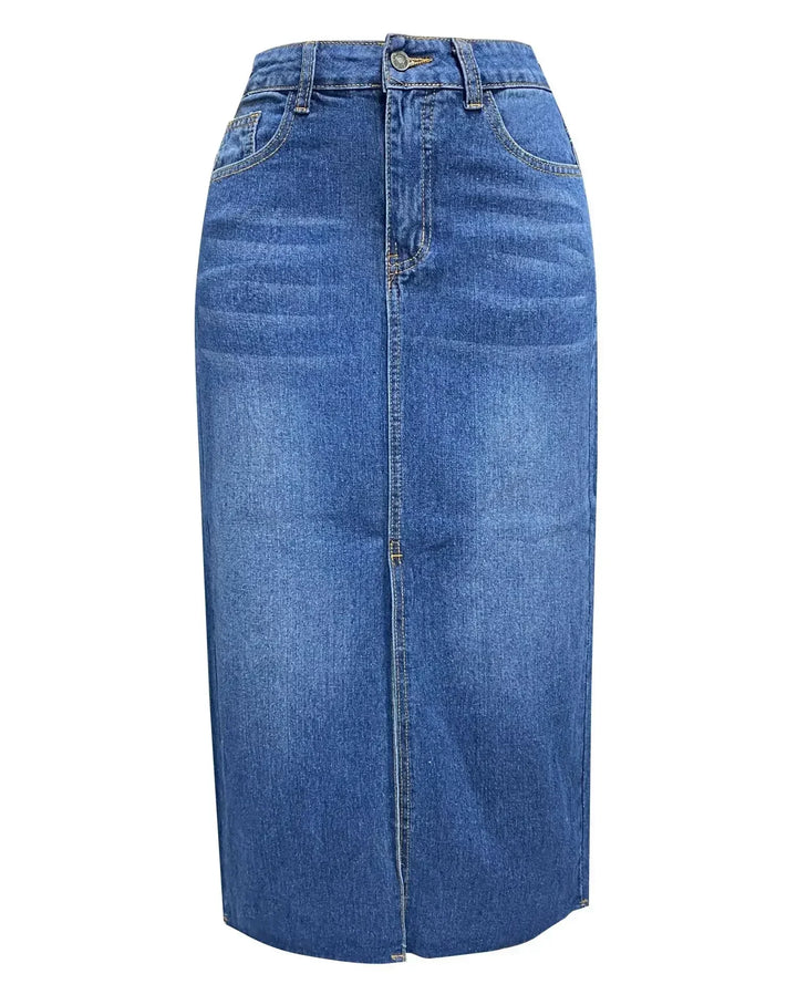 DENISE™ – Classic High-Waist Denim Skirt