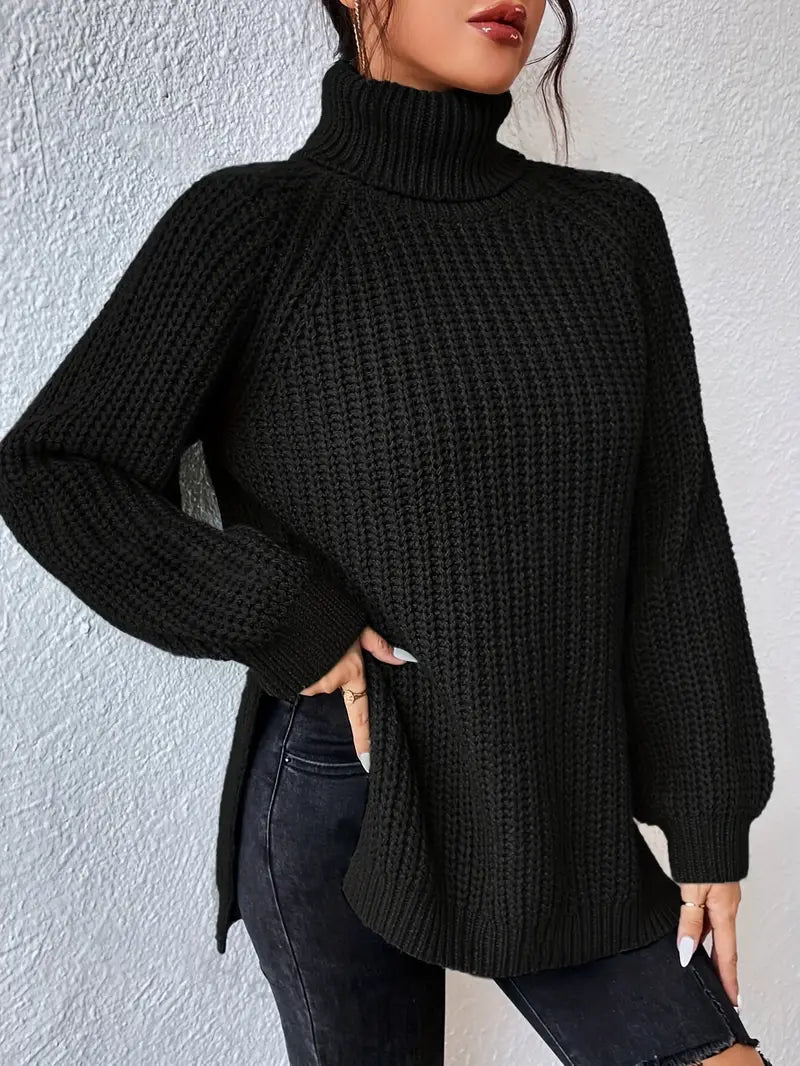 Lavender - Couture Roll Neck Jumper